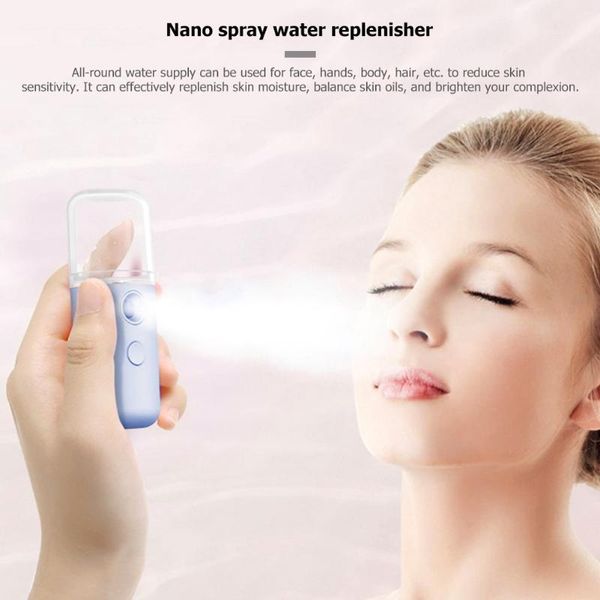 

storage bottles & jars skin care beauty instruments air humidifier face steamer mini usb sprayer body nebulizer facial spray nano mist moist