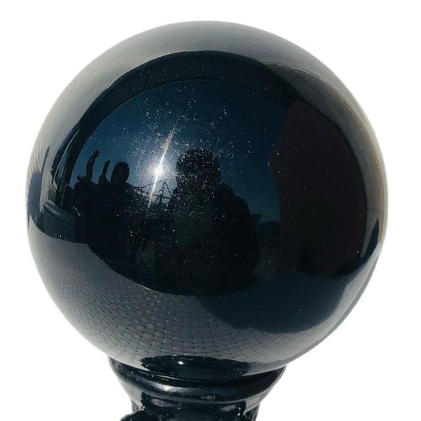 

decorative objects & figurines natural obsidian crystal ball gem reiki healing stone collectibles