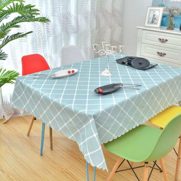 

table cloth rectangular oilproof grid printed flower tablecloth pattern pvc kitchen banquet wedding party el decoration