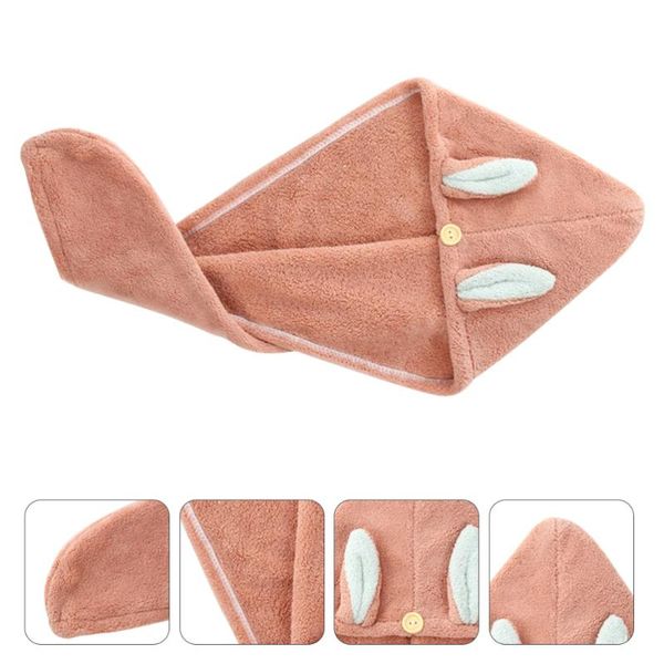 

shower caps 1pc ear hair drying cap household towel dry hat bath supply