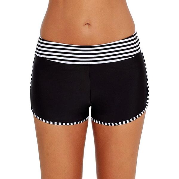 

bikini women's stretch swim board shorts quick dry athletic beach swimming trunks thong bathing suit mujer two-piece suits