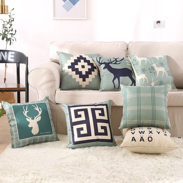 

creative home furnishing car pillow case bedside cushion linen sofa decor