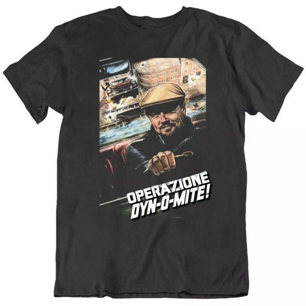 

operazione dynomite hollywood leo parody poster fan t shirt, White;black