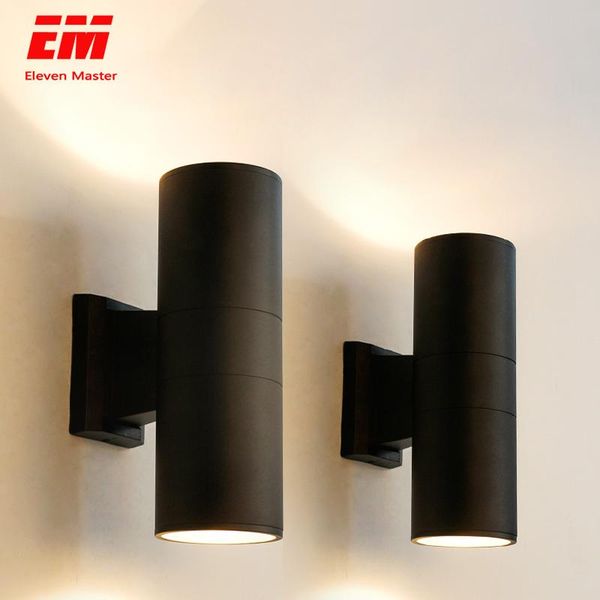 

black gray up down outdoor wall light 6w 10w 20w 30w 36w porch garden waterproof home lighting zbw0015 lamps