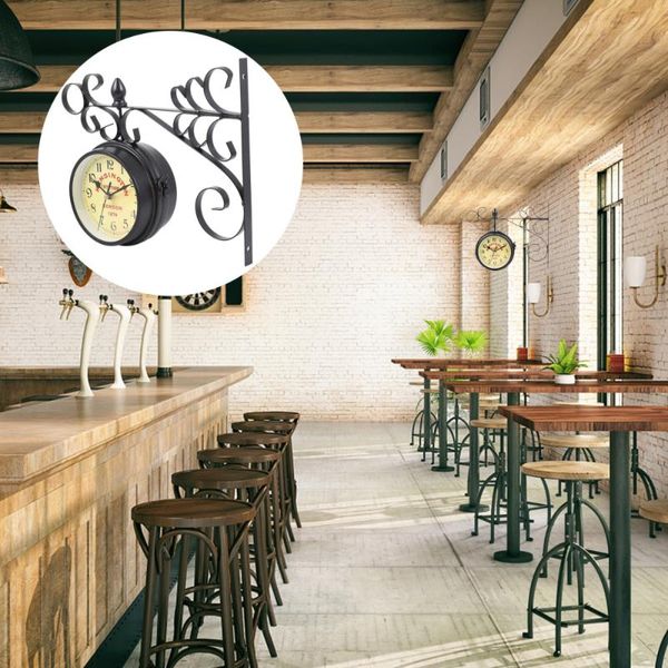 

decorative silent wall clock vintage home living room hanging clocks