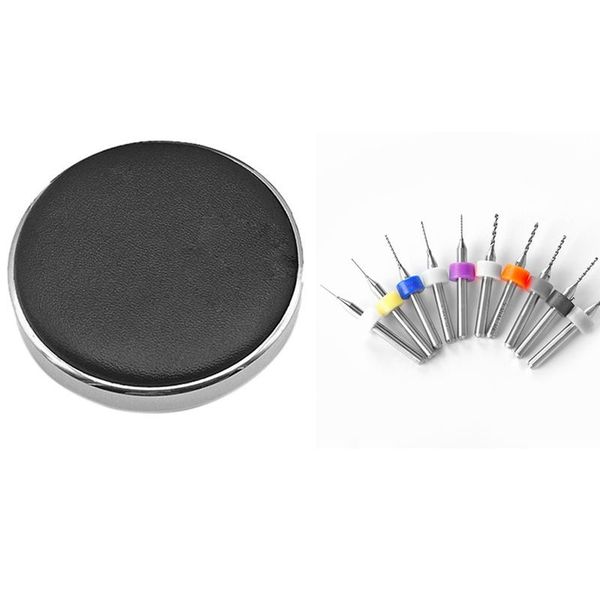

repair tools & kits 1 pcs watch protector, table leather pad set round shank tungsten steel bit drill 0.3-1.2mm