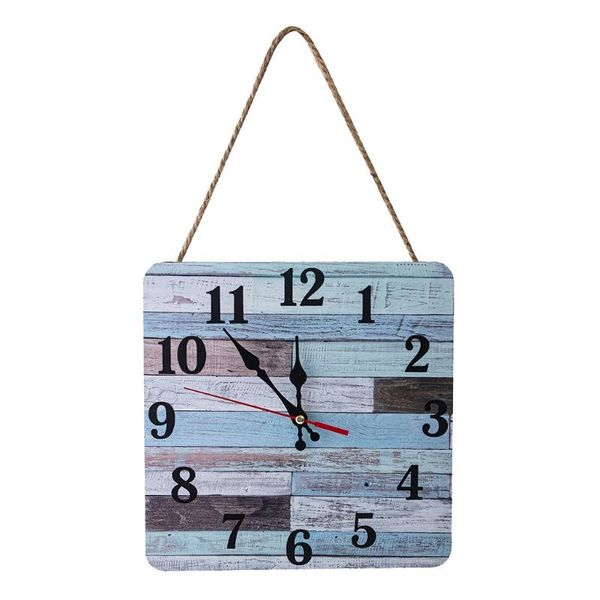 

wall clocks industrial modern square clock art american personality living room home office school vintage decor