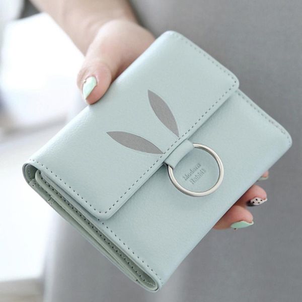 

wallets coin bag card holder clutch wallet purse cute short mini fashion cartoon leather pu women ladies girls hasp, Red;black