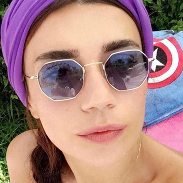 

sunglasses 2021 polygon woman men classic fashion brand design sun glasses trend retro luxury metal eyewear frame uv400, White;black