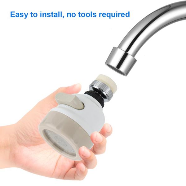 

kitchen faucets high pressure 3 modes faucet filter nozzle 360 degree rotatable spray head tap universal hose adapters