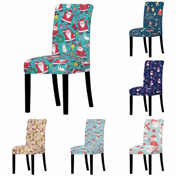 

general hair cover christmas elastic seat chair covers xmas stretch high back slipcovers for el banquet party