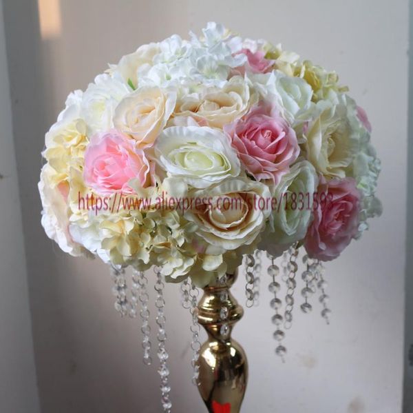 

5pcs/lot wedding rose ball artificial flowers decorations table centerpiece decoration flower 40cm tongfeng decorative & wreaths