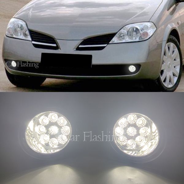 Per Nissan Primera Estate WP12 Hatchback P12 Saloon 2002-2015 Fog Lights Fallo Fendinebbia Lampada fendinebbia Lampade a nebbia Augelo Fogolts