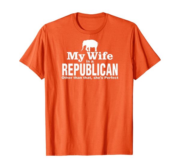 

funny republican right wing wife political couples joke t-shirt, White;black