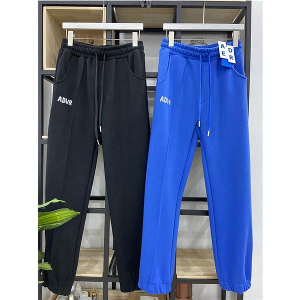 

men's pants spring and autumn women's solid drawstring ader casual sml, Black