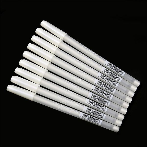 

white hook liner pens black paper highlighter reviser 0.8mm d08a refills, Black;red