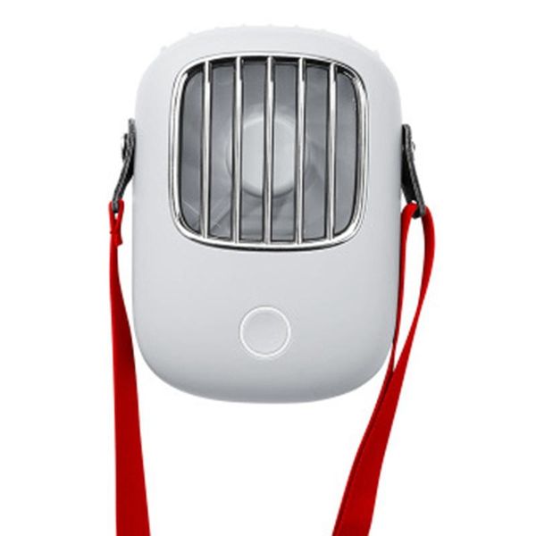 

electric fans white hanging neck portable usb fan for office, dormitory