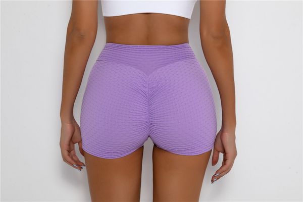 

women's honeycomb compression outfit shorts tummy control leggings high waist slimming butt lift textured workout short pants training, White;red
