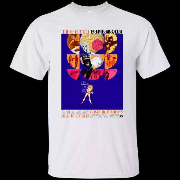 

barbarella, jane fonda, science-fiction, movie, retro, 70's, 1970's, roger vadim, White;black