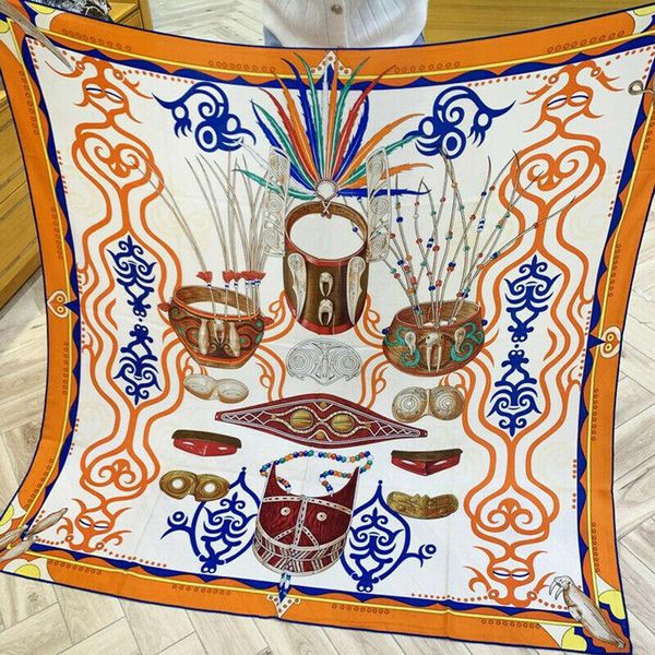 

scarves luxury 70% cashmere 30% silk scarf women fashion ethnic tribal style shawl stole winter warm hand rolled kerchief 53"*53", Blue;gray