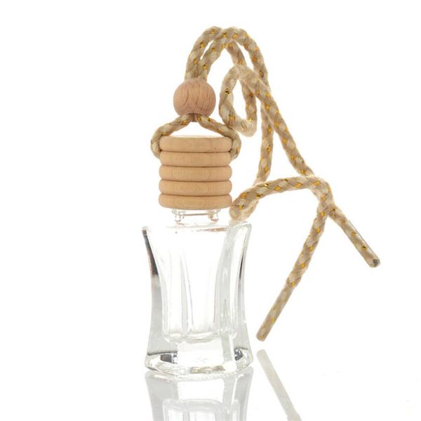 Bottiglia di profumo per auto Diffusore di oli essenziali Ciondolo Ornamento Appeso Bottiglie di vetro vuote Confezione Deodorante per ambienti Accessori per la decorazione della cucina