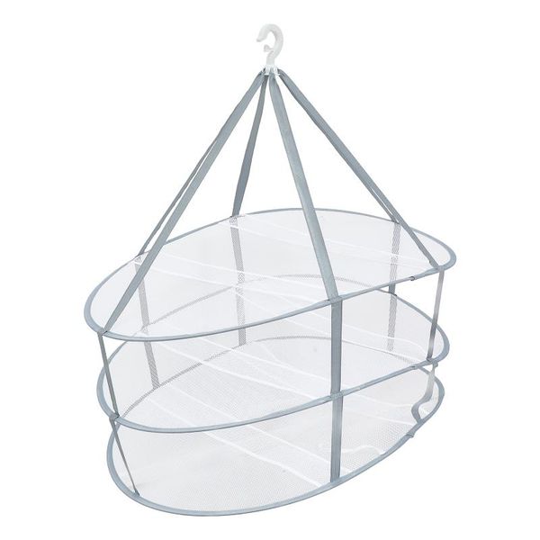 

hangers & racks 1pc household foldable home clothes drying rack tuck net for