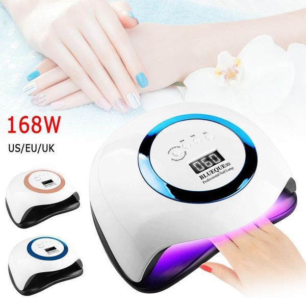 

auto led nail lamp blue orange uv gel dryer intelligent professional practical care tool1