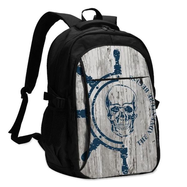 

backpack 2021 lapusb nautical marine anchor travel male women leisure