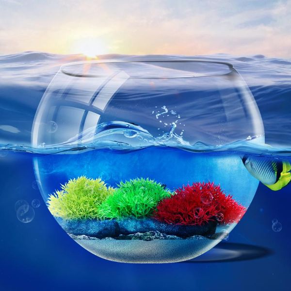 

aquarium water grass underwater landscape 12x9cm artificial aquatic plastic plant 1pcs fish tank decoration ornament decorations