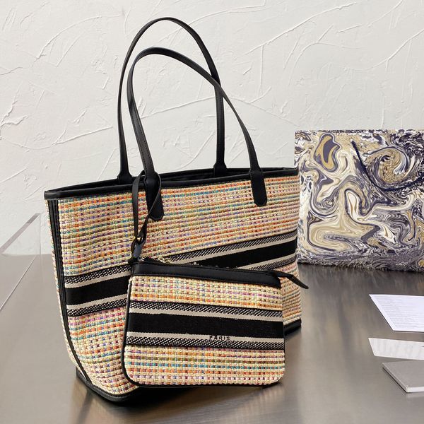 

luxurys designers bags handbag women shopping bag large quantity totes high quanlity comes with a small bag weaving style