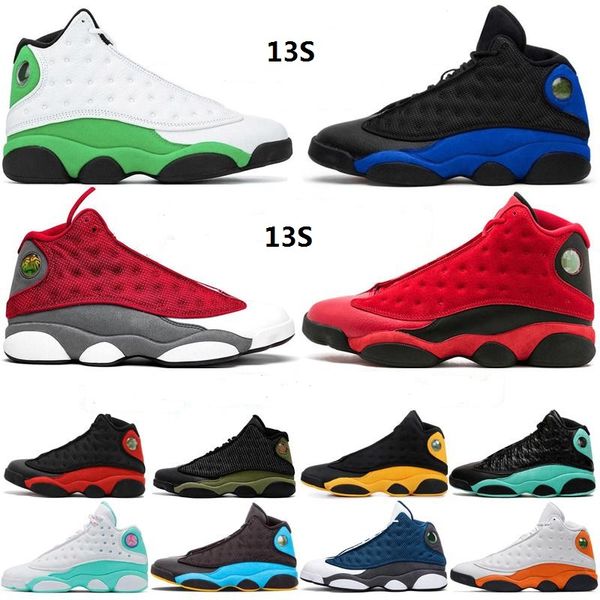 

2021 jumpman 13 13s hyper royal lucky green reflective mens basketball shoes playground what is love black cat trainers sport sneakers 36-46