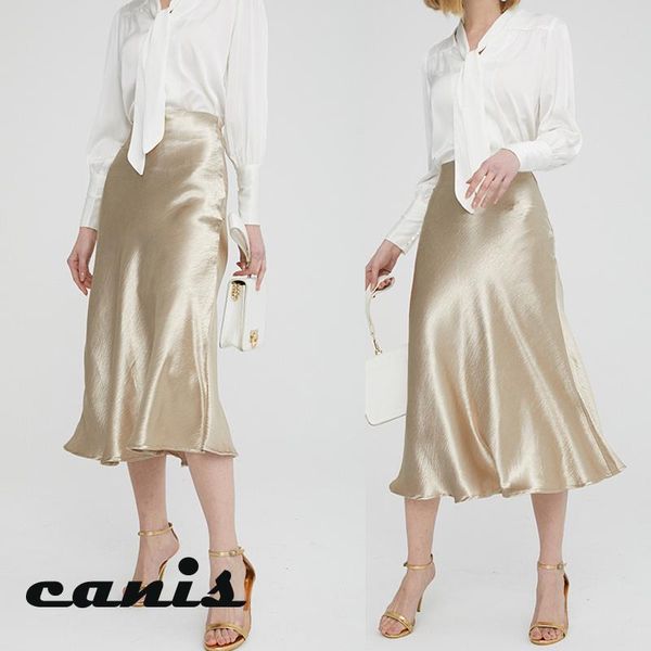 

skirts summer women glossy elegant metallic shiny pvc wet look high waist midi skirt evening party office lady, Black