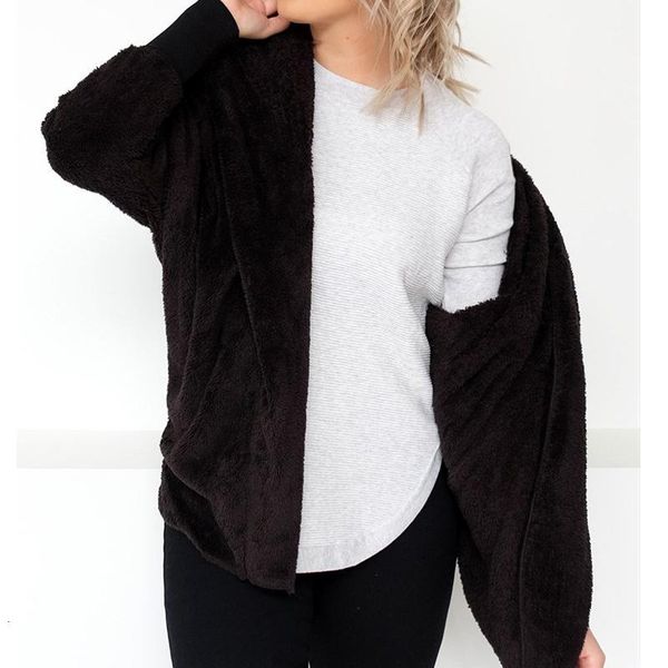 

women's down & parkas vogue camel fur coat women nice autumn winter warm jacket with hat chaqueta mujer sash sleeve thick overcoat, Black