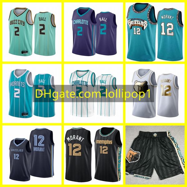 

ja 12 morant lamelo 2 ball mike 10 bibby basketball jersey mens shareef 3 abdur-rahim 50 reeves retro green basketball shirt, Black;red