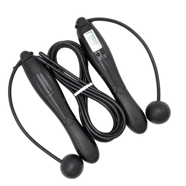 

intelligent electronic counting jumping ropes sport training skipping rope outdoor indoor (black, wi jump