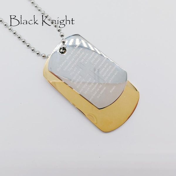 

pendant necklaces 2021 s/s arrival 2pcs dog tag necklace 2 colors set mens hip hop fashion jewelry blkn0638, Silver