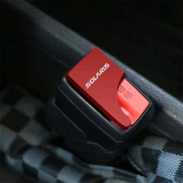 

safety belts & accessories 1pc for solaris hidden zinc alloy car seat belt buckle clip