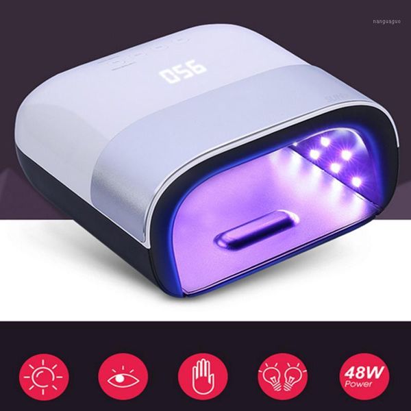 

48w manicure lamp 36led beads nail uv auto polish dryer care tool1