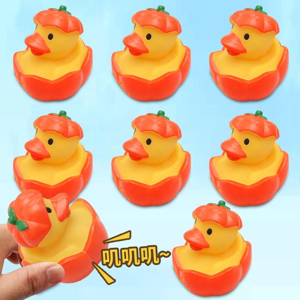 

children bath toys halloween novelty rubber ducks pumpkin little yellow duck