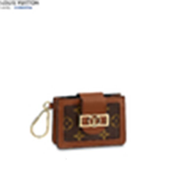 

women wallet cases dauphine multicartes brand real leather long wallets chain designer pouches key card holders phone luxury purse m68751 cl, Red;black