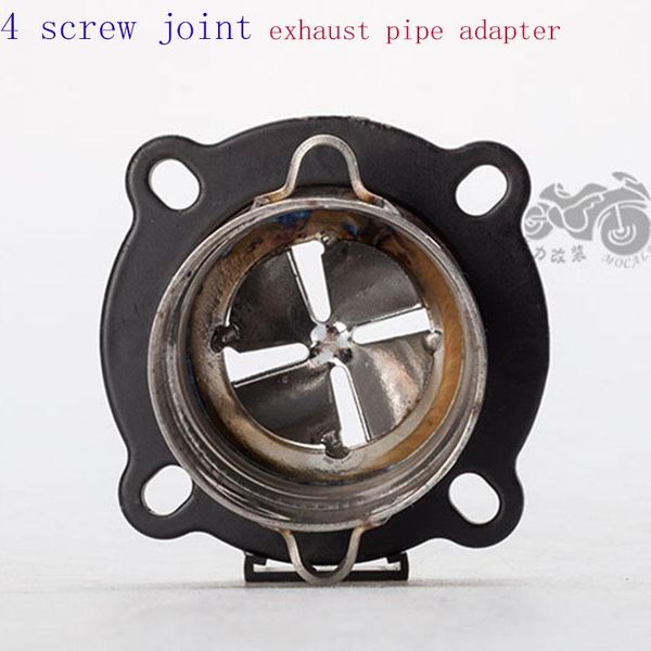 

motorcycle exhaust system adapter ceducer connector pipe 4 screw joint accessories