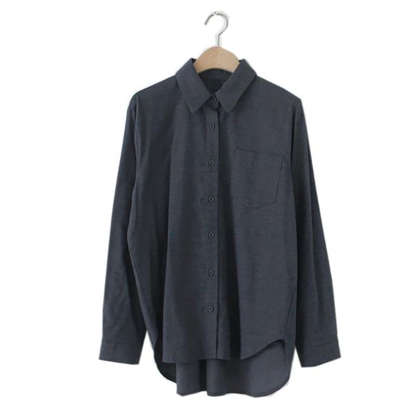 

women's blouses & shirts autumn casual basic s women fashion korean preppy style design pocket cute sweet white button shirt
