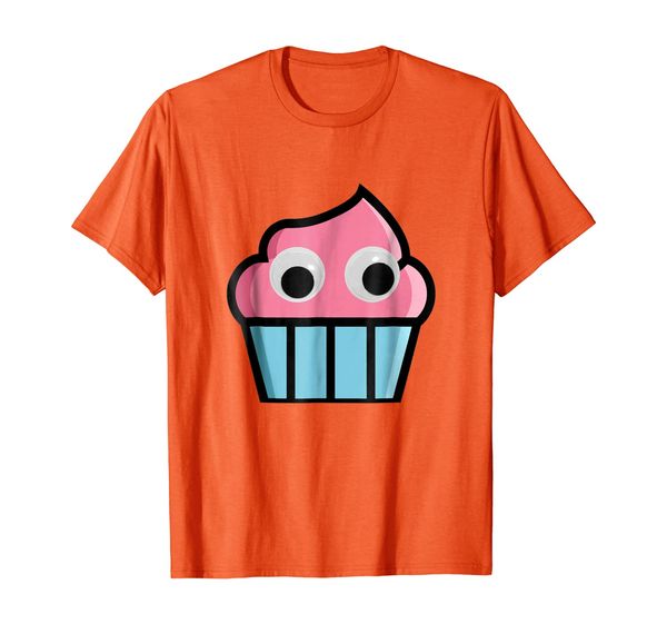 

googly eyes cupcake fun cartoon foodie t-shirt, White;black