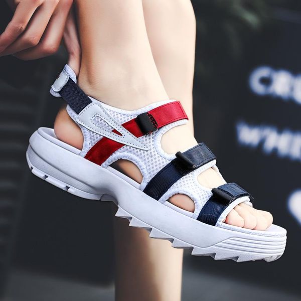 

sandals summer men 2021 flip flops casual shoes gladiator beach outdoor non-slip sandalia masculina zapatos de hombre, Black