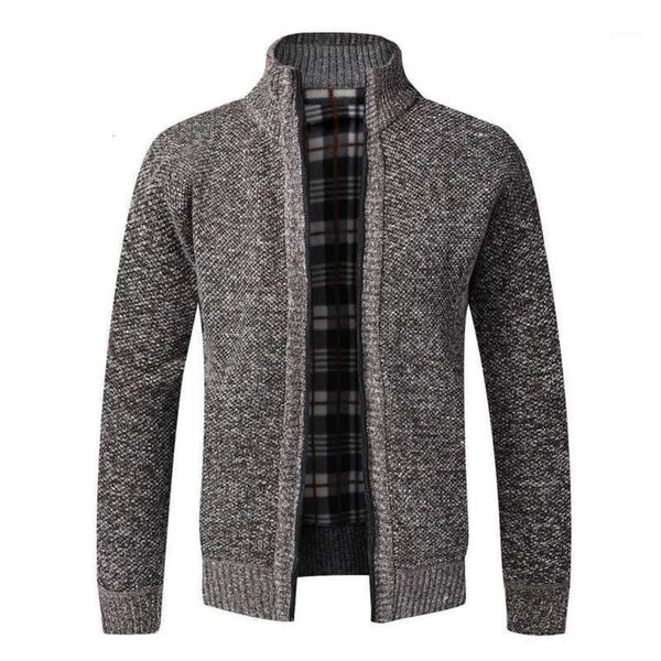 

men's sweaters winter warm men cardigan coat casual slim fit faux fur wool sweater fleece jacket thick jumpers zipper knitwear clothes1, White;black