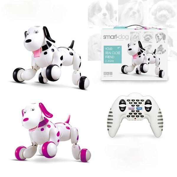 

birthday gift rc zoomer dog 2.4g wireless remote control smart dog electronic pet educational children toy robot toys