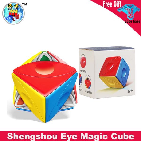 

Shengshou Eye Magic Cube 3x3 Twist Ultra-Smooth Toys 3x3x3 Eye Stickerless Speed Cube Professional Gift Kids cubo magio