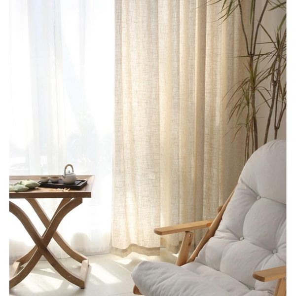 

curtain & drapes modern linen curtains gauze cotton tulle for balcony bedroom living room window screen custom yarn