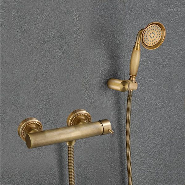 

bathroom shower sets faucets mixer set antique bronze brass bathtub faucet toilet bidet head wall taps1