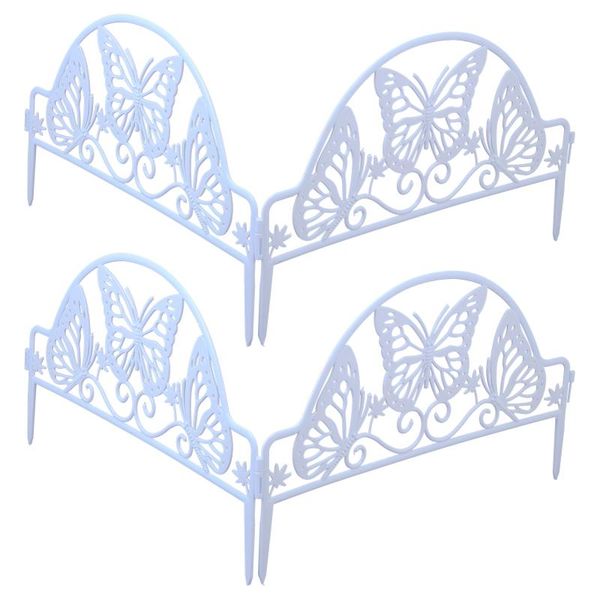 

fencing, trellis & gates 4pcs decorative fence garden border edging ornament courtyard